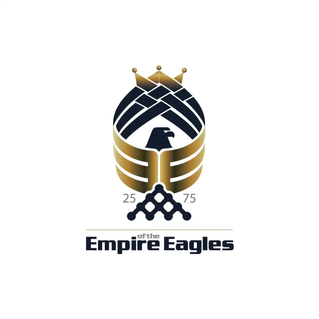 طراحی لوگو گروه بازاریابی empire of the eagles