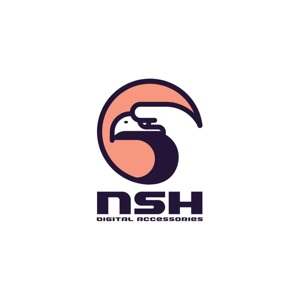 طراحی لوگو برند nsh