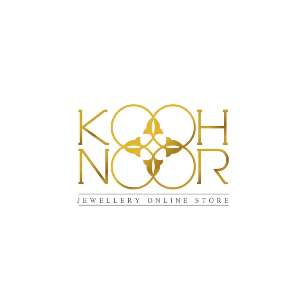 طراحی لوگو طلا و جواهرات کوه نور