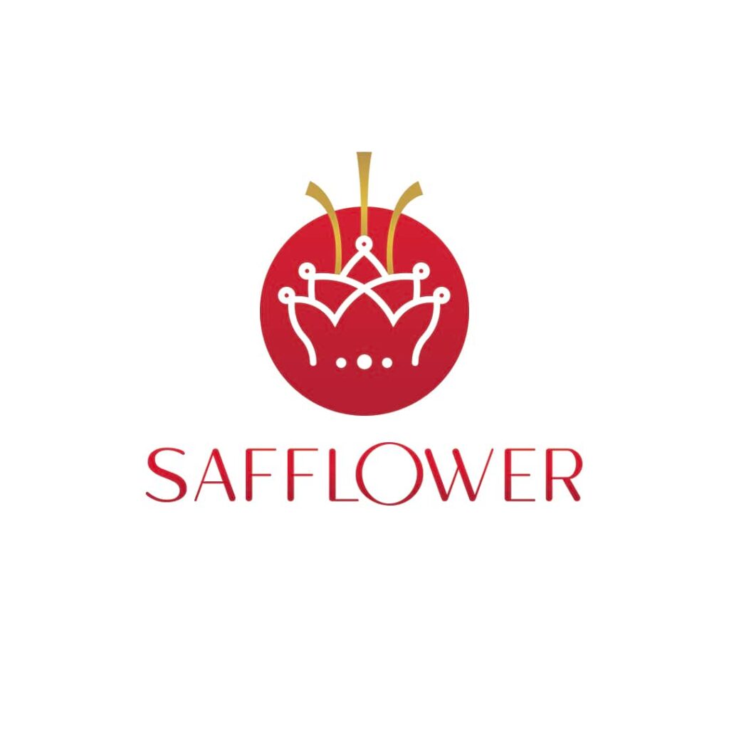 طراحی لوگو ی زعفران safflower