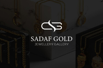 طراحی لوگو طلا فروشی و جواهرات sadaf gold gallery